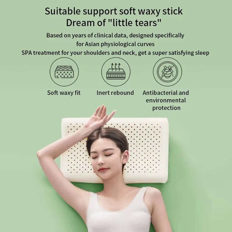Latex Pillow Thai Natural Latex Pillow Memory Adult Cervical Pillow Sleeping Pillow Dormitory Pillow Household