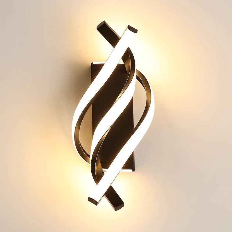 Applique Murale LED Triple Ligne Ondulée