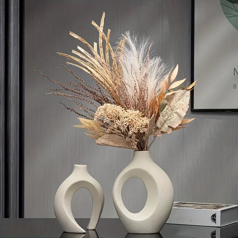 Duo de Vases Sculpturaux Contemporains